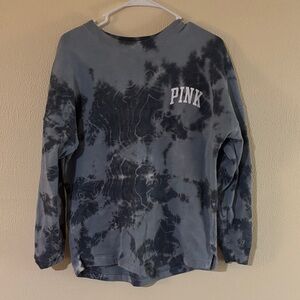 PINK Victoria's Secret Gray Tie-Dye Sweatshirt